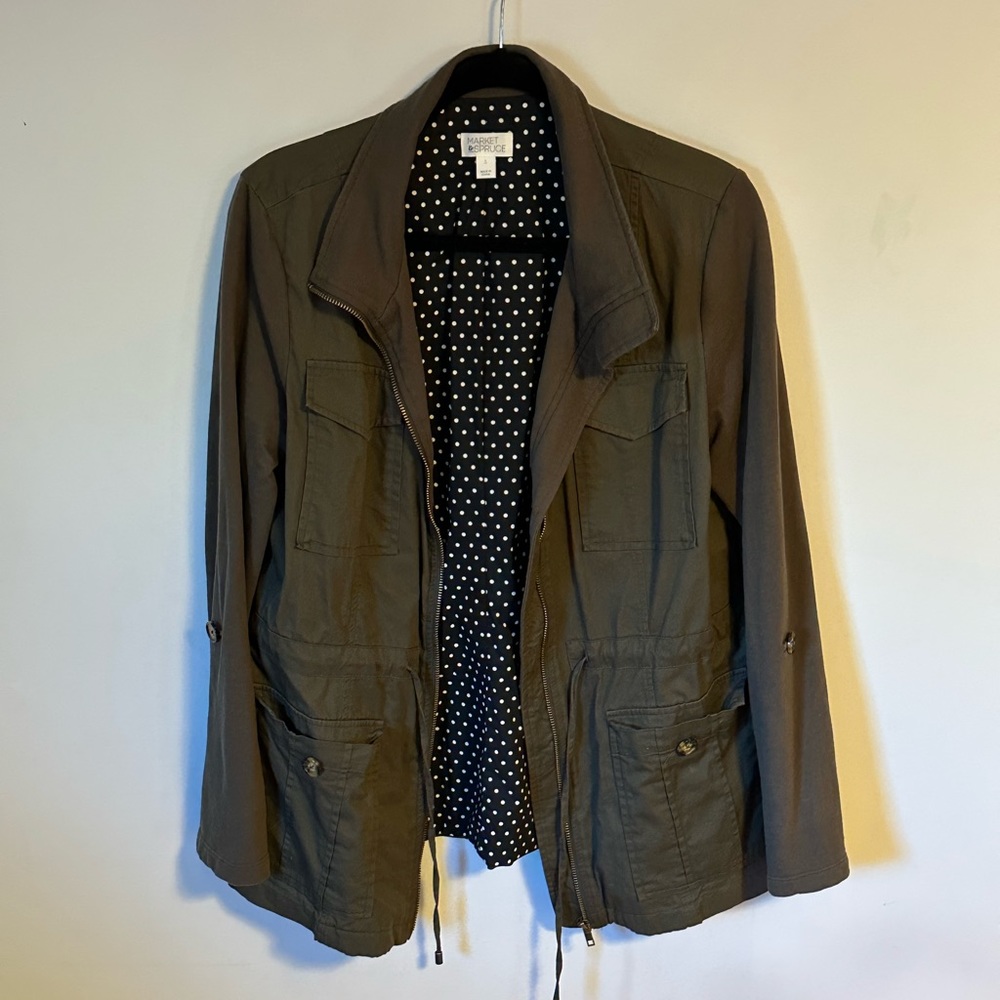 Market & Spruce Olive Green Jacket